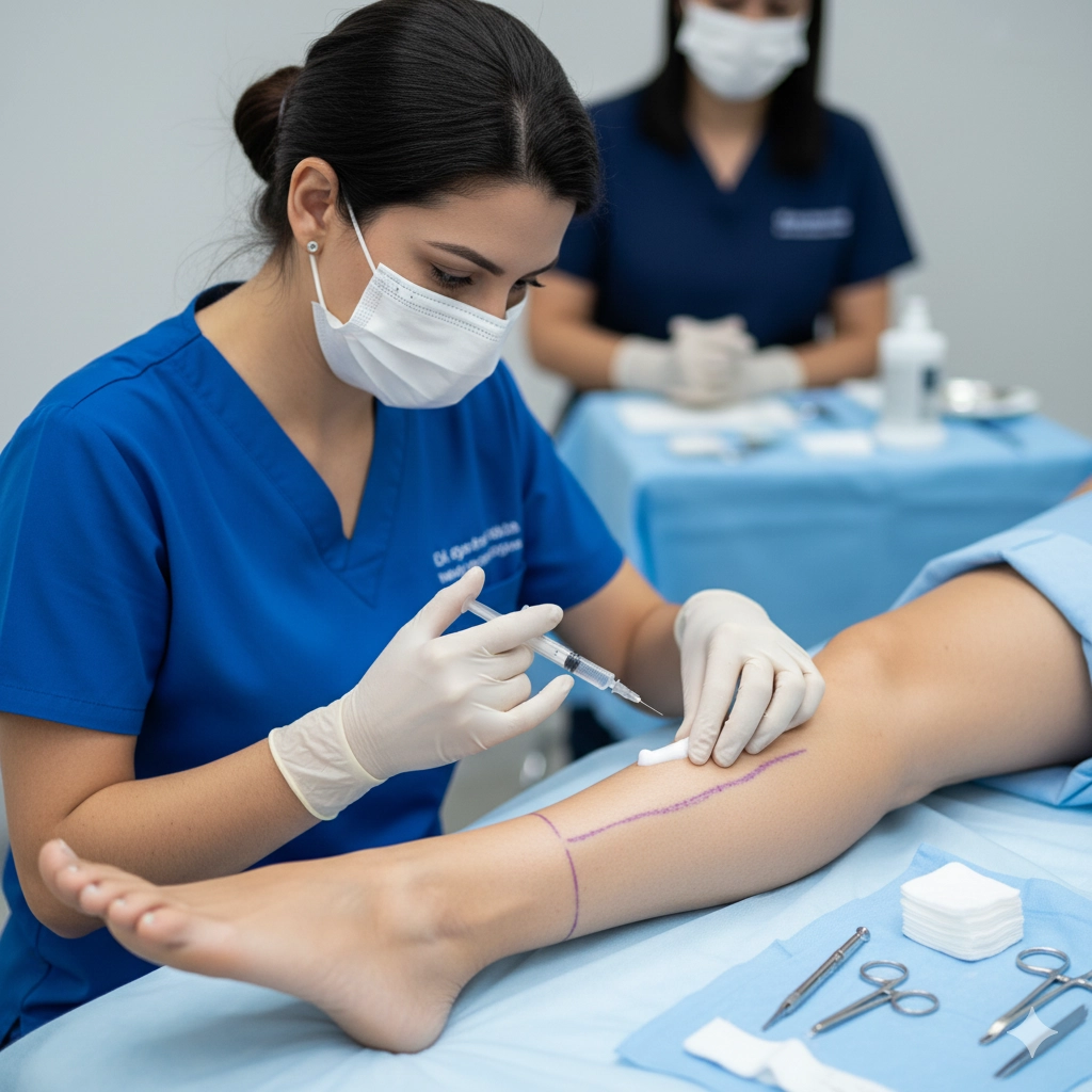 Escleroterapia com Espuma Densa e Laser com Espuma - LAAF